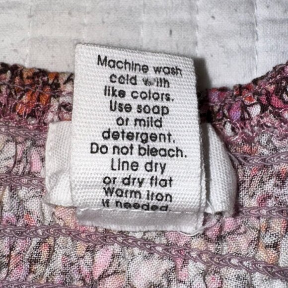 Boho Floral Ruched Smocked Crop Top - Picture 5 of 5